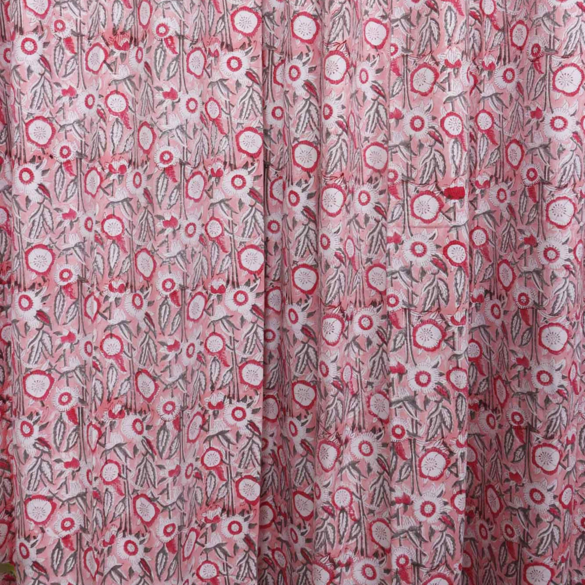 Mallika hand block printed curtains - Heritagewear