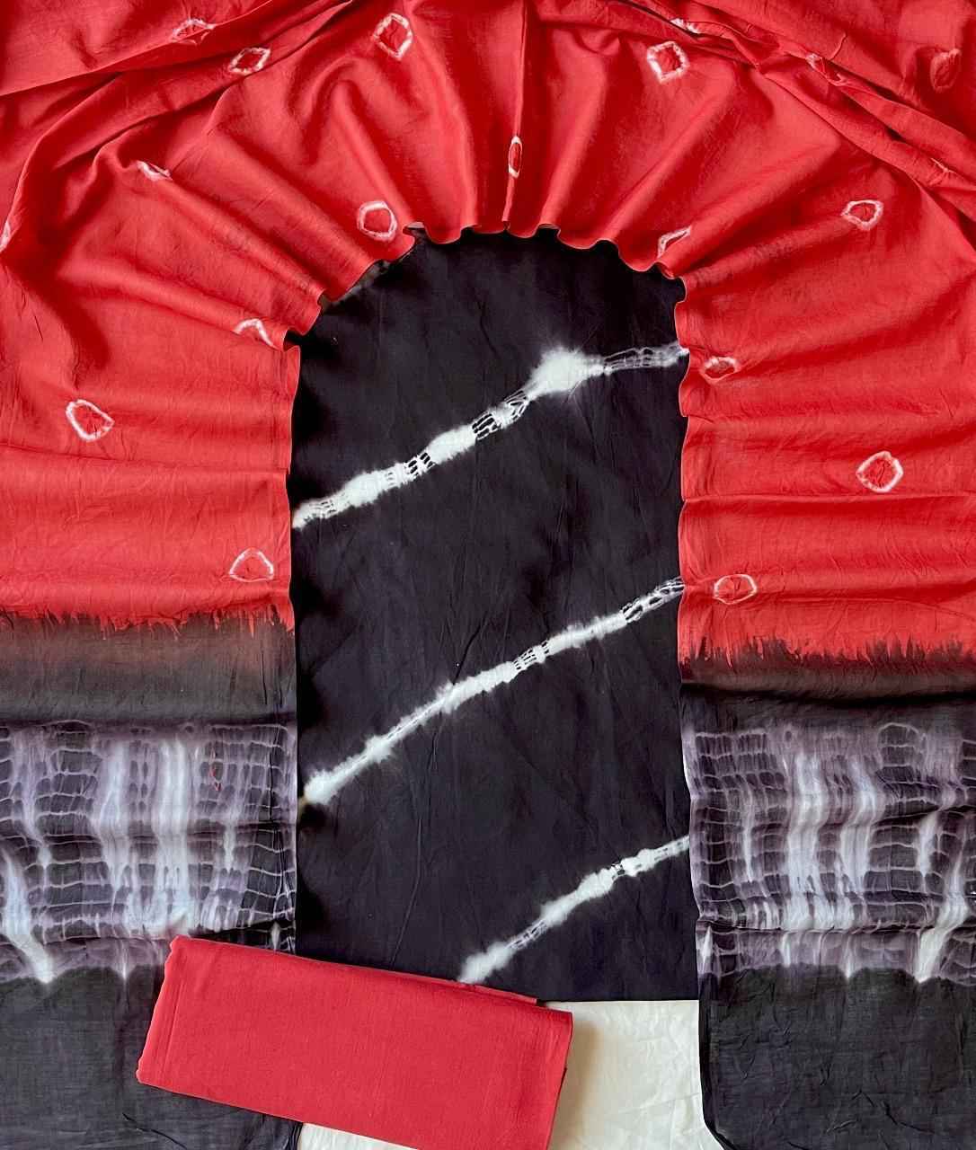 Ethnic Cotton Suit Fabric with Cotton Dupatta