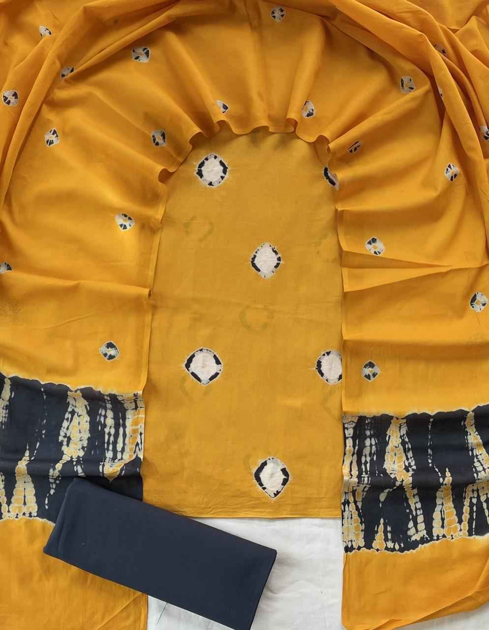 Ethnic Cotton Suit Fabric with Cotton Dupatta