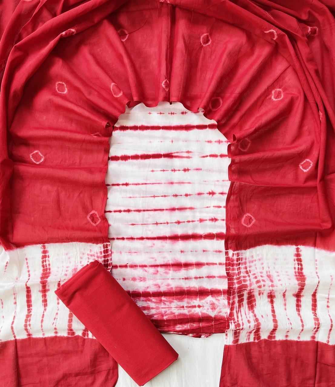 Ethnic Cotton Suit Fabric with Cotton Dupatta