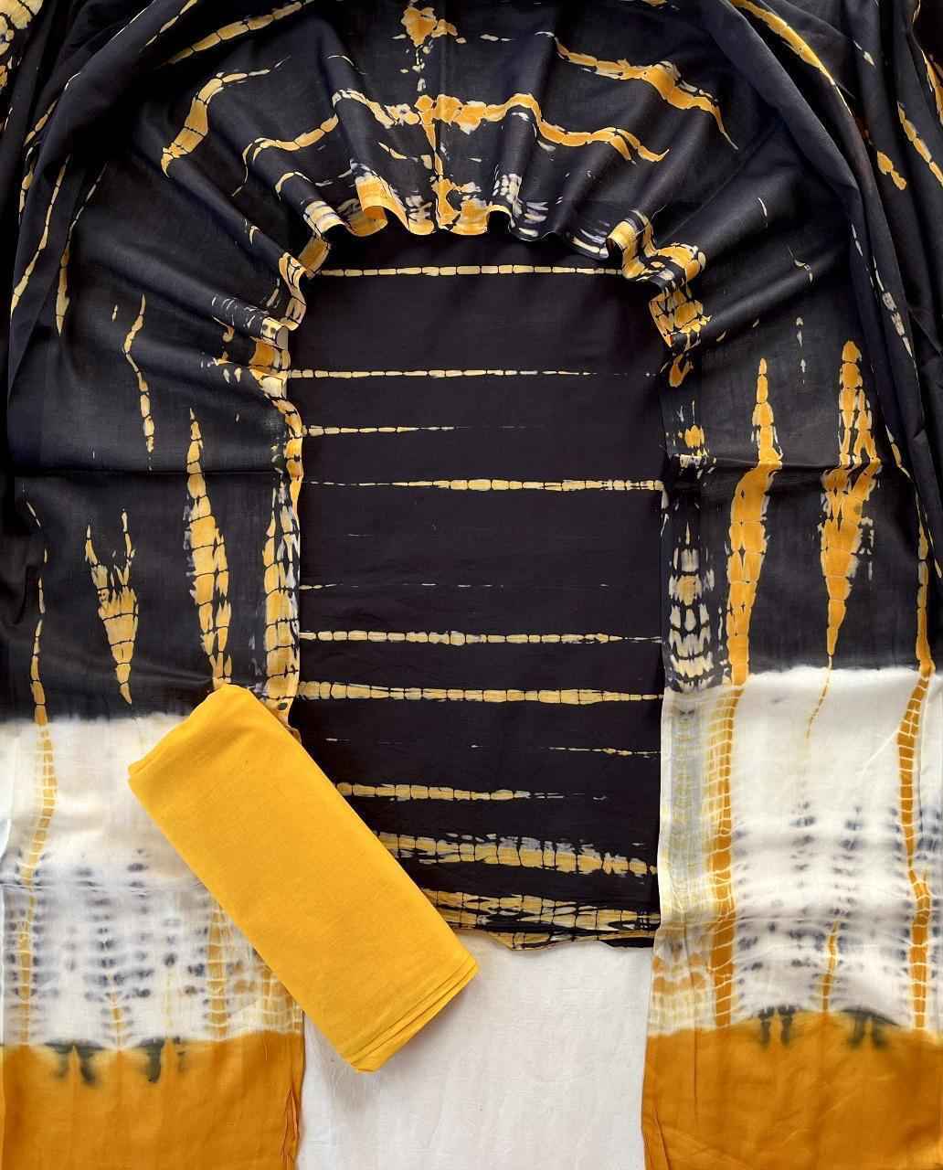 Ethnic Cotton Suit Fabric with Cotton Dupatta