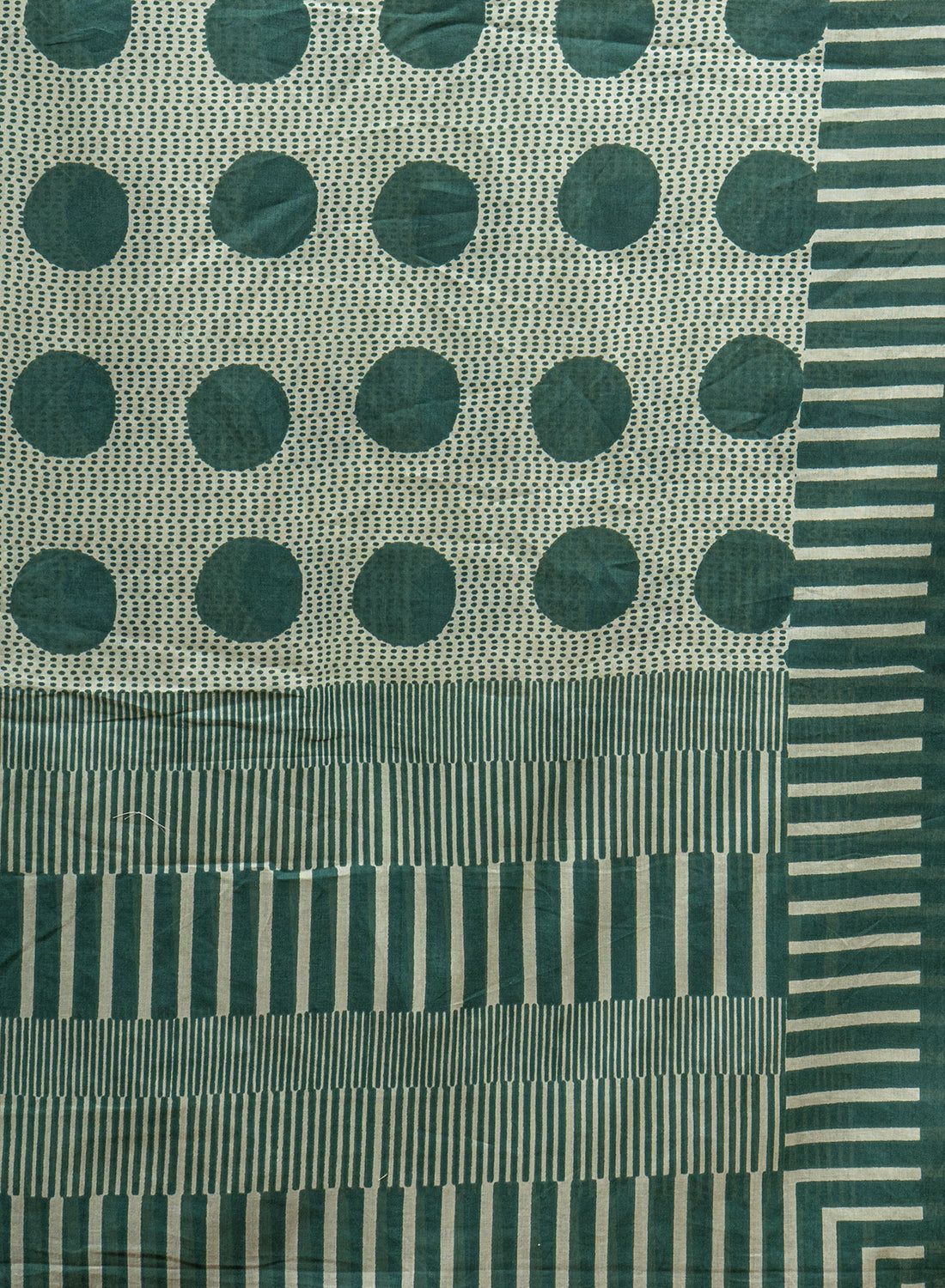 Pure Cotton Cambric Mix And Match With Dupatta Green Color Screen Print Fabric.