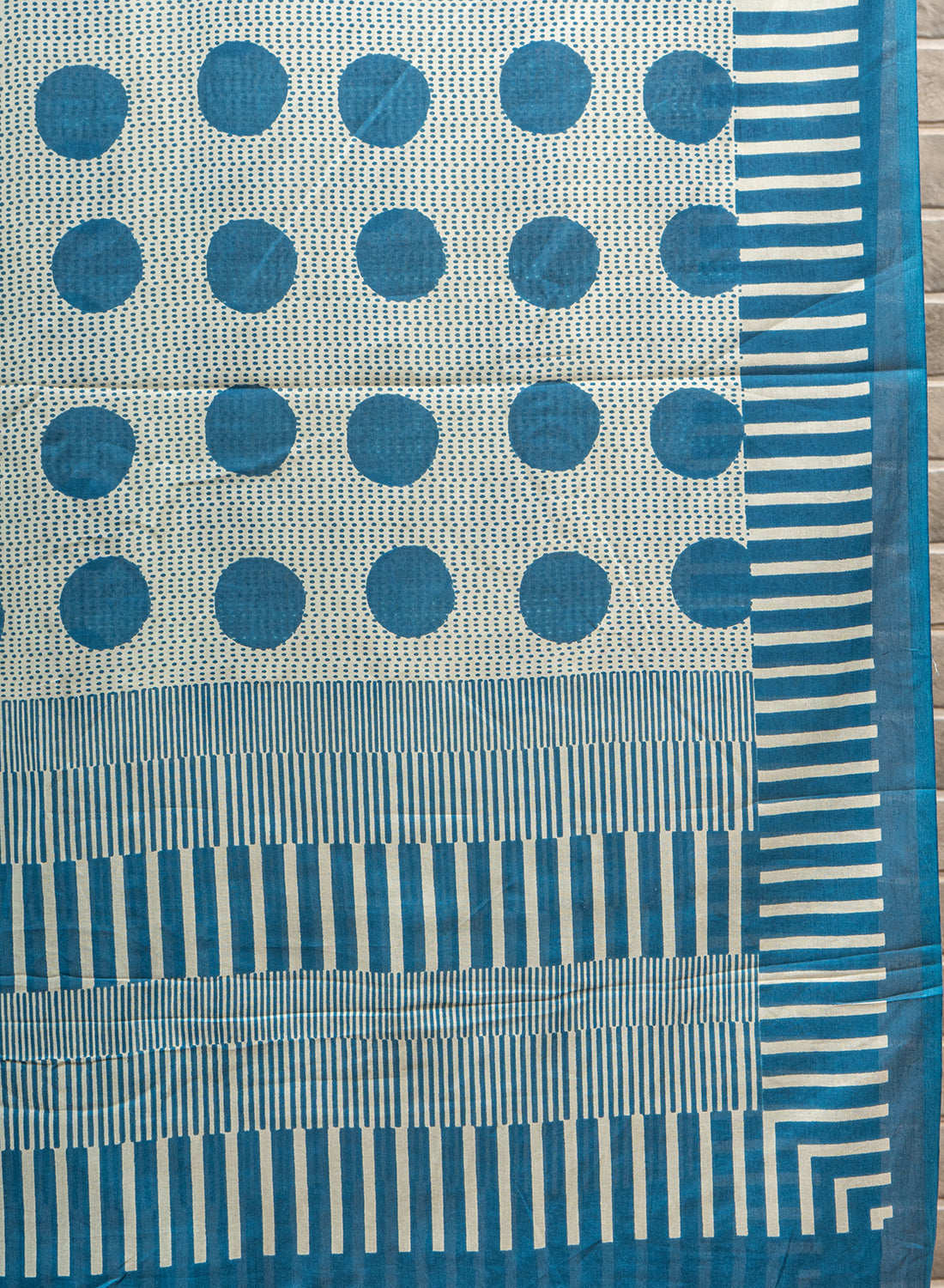 Pure Cotton Cambric Mix And Match With Dupatta Blue Color Screen Print Fabric.