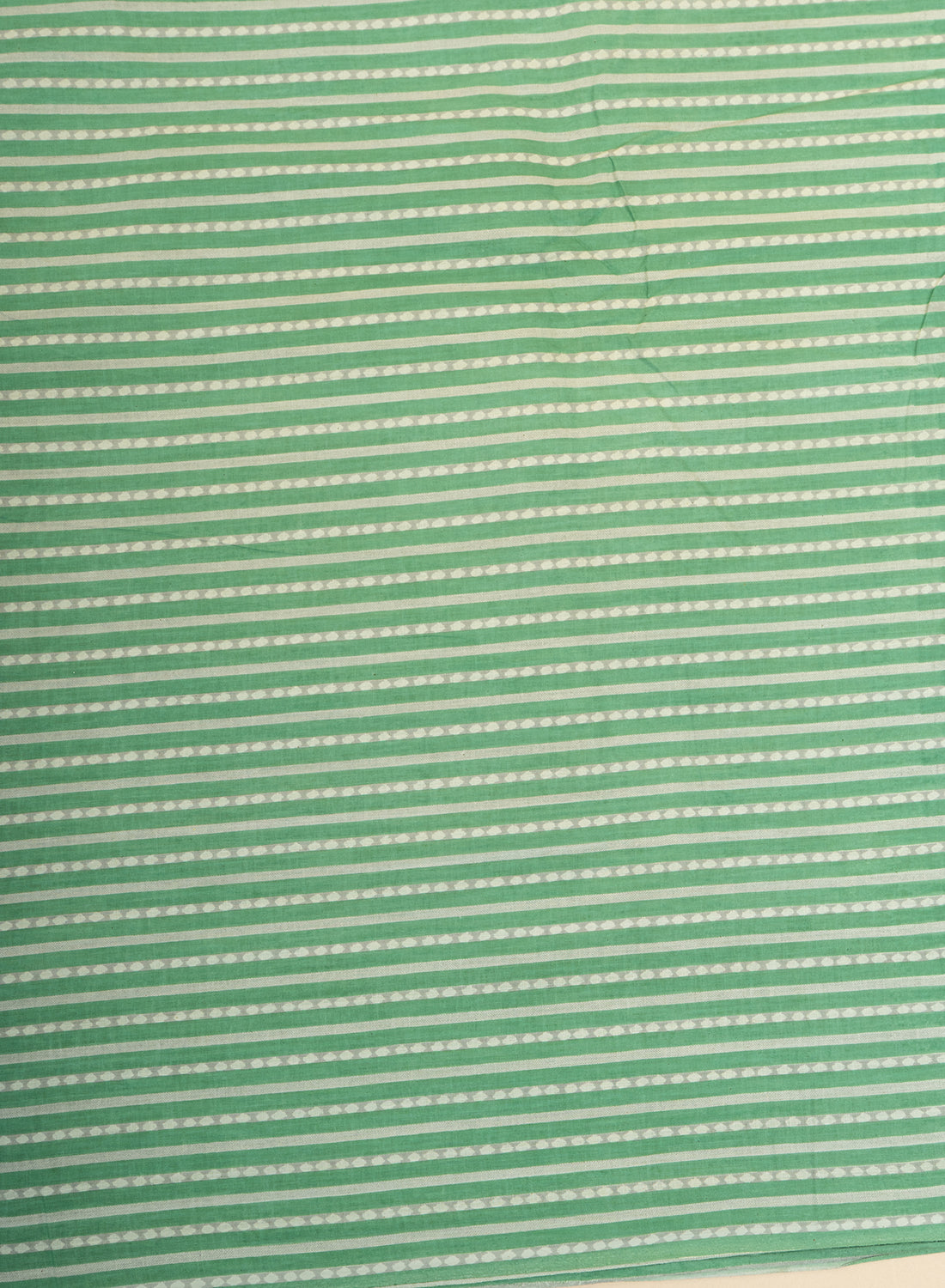 Pure Cotton Cambric Mix And Match Green Color Block Print Fabric.