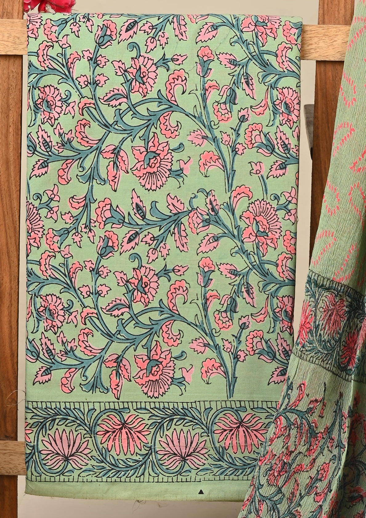 Cotton Suit with Chiffon Dupatta