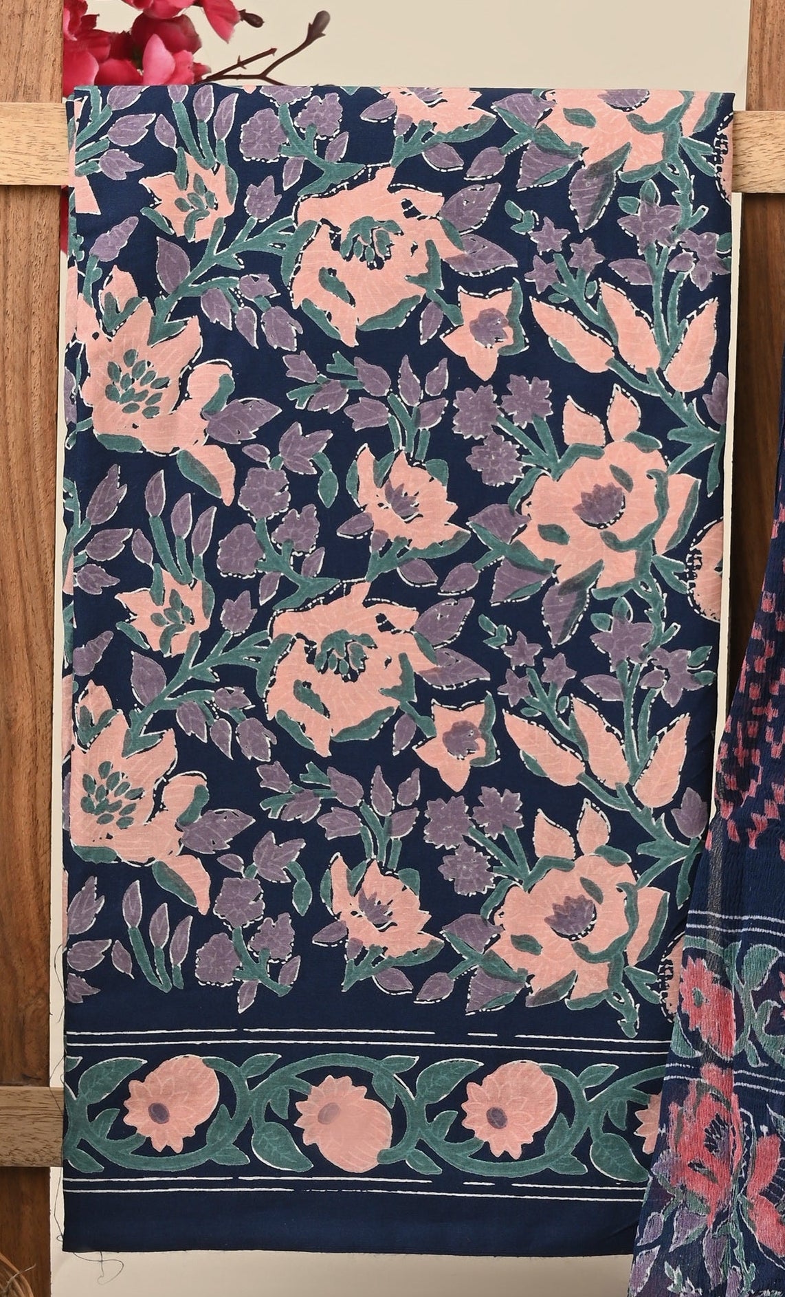 Cotton Suit with Chiffon Dupatta