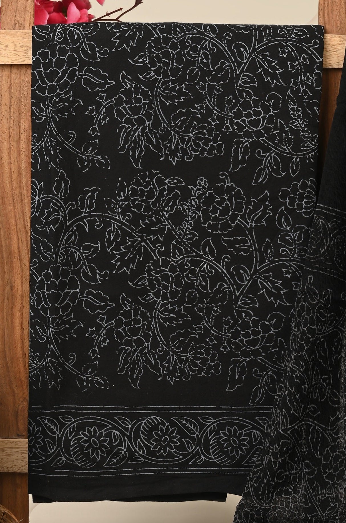 Cotton Suit with Chiffon Dupatta