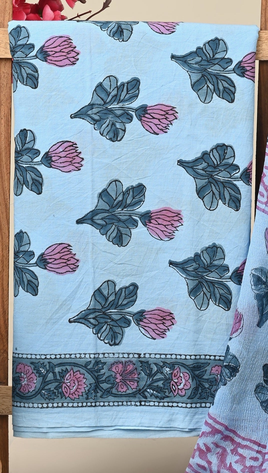 Cotton Suit with Chiffon Dupatta