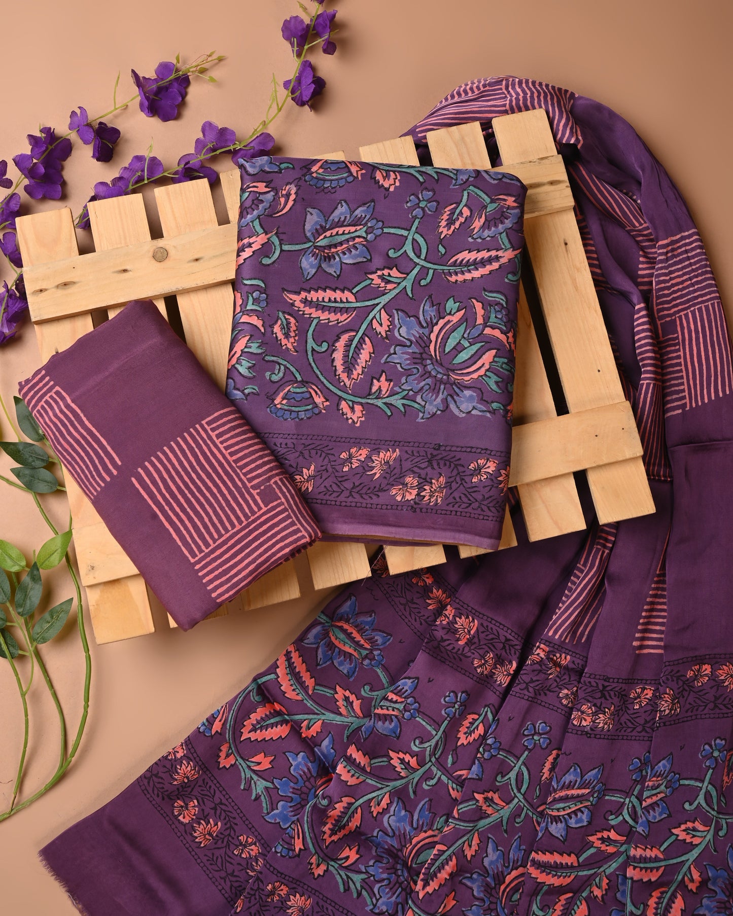 Modal Satin Suit Set