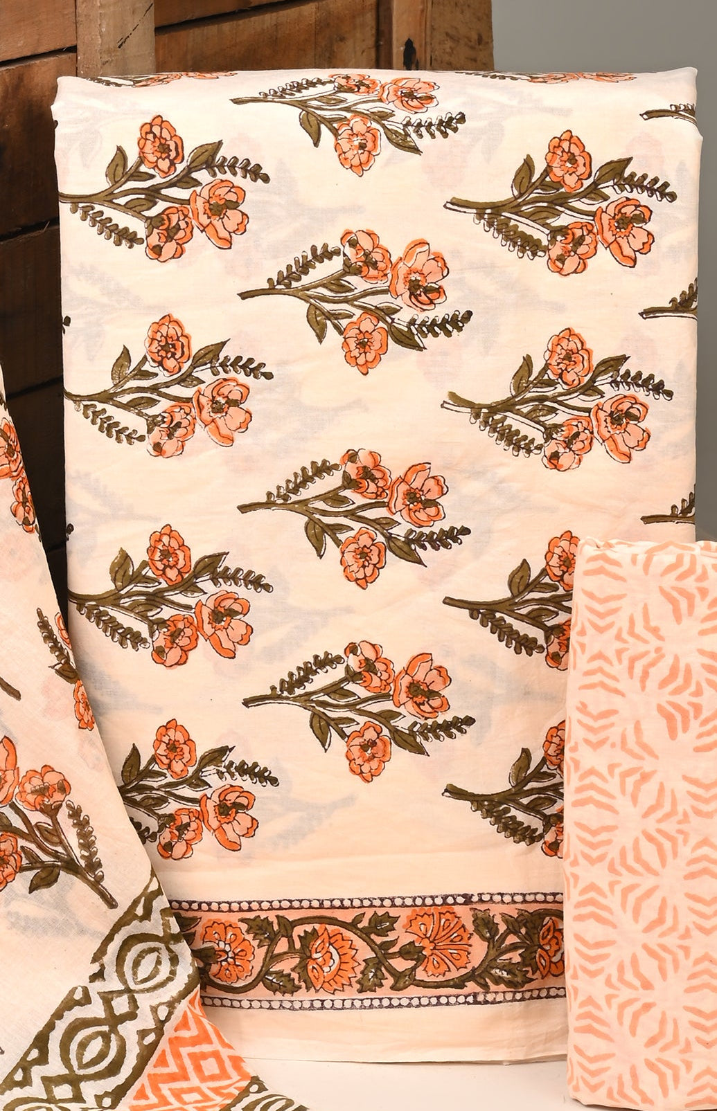 Cotton Suits with Cotton Dupatta