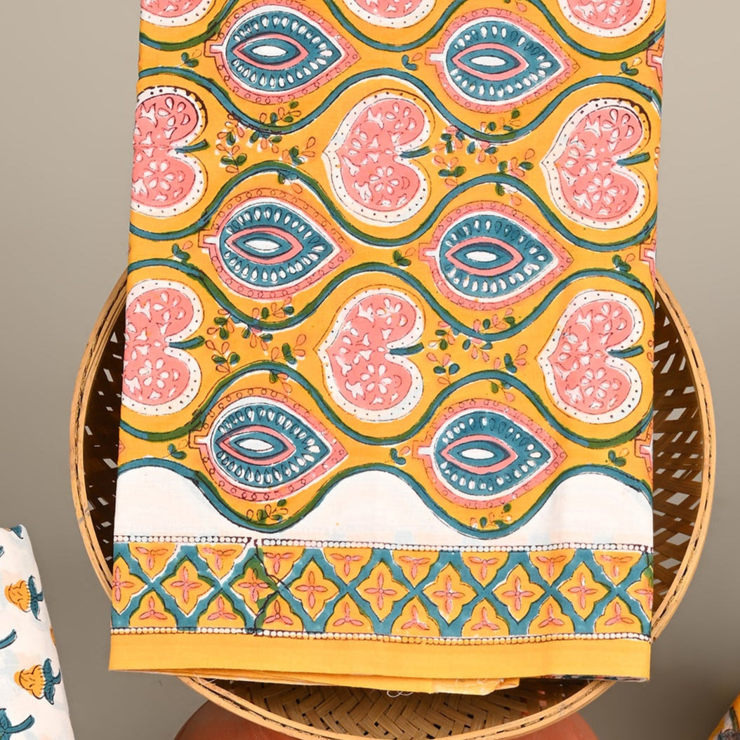 Cotton Suit with Chanderi Dupatta