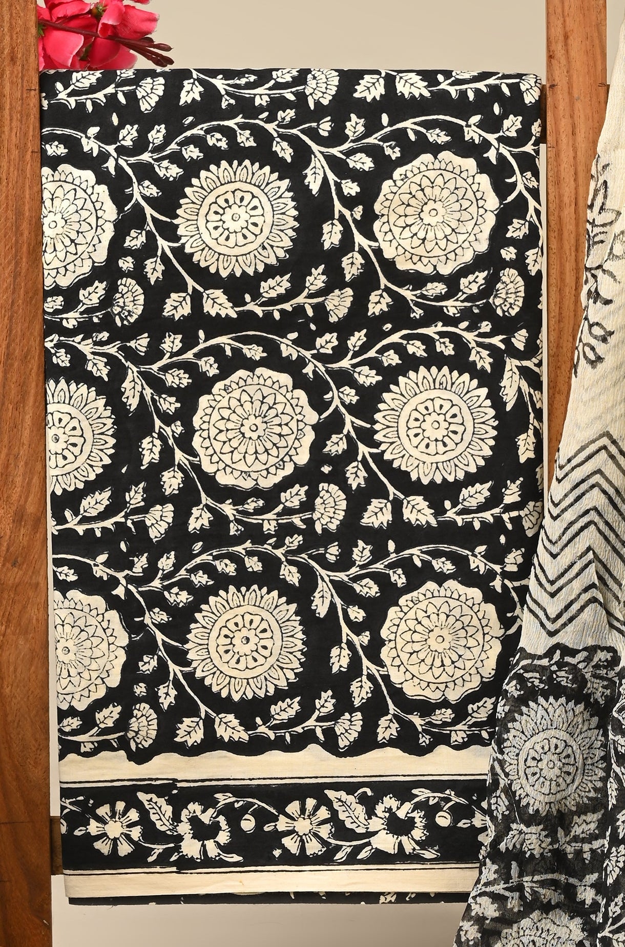 Cotton Suit with Chiffon Dupatta