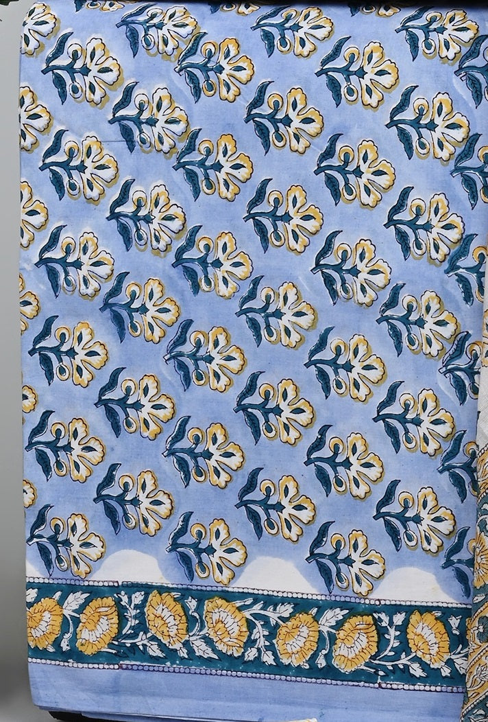 Cotton Suit with Chanderi Dupatta