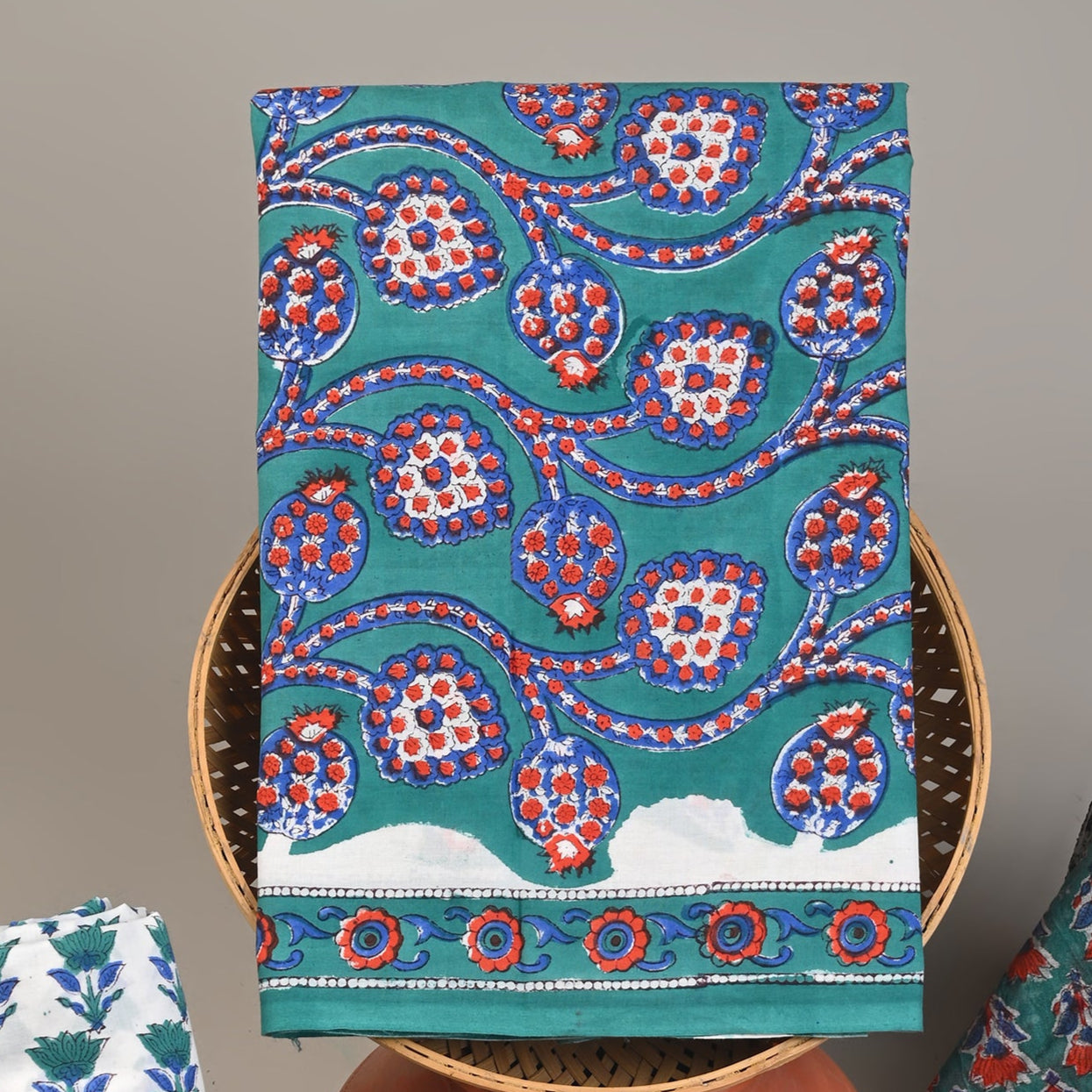 Cotton Suit with Chanderi Dupatta