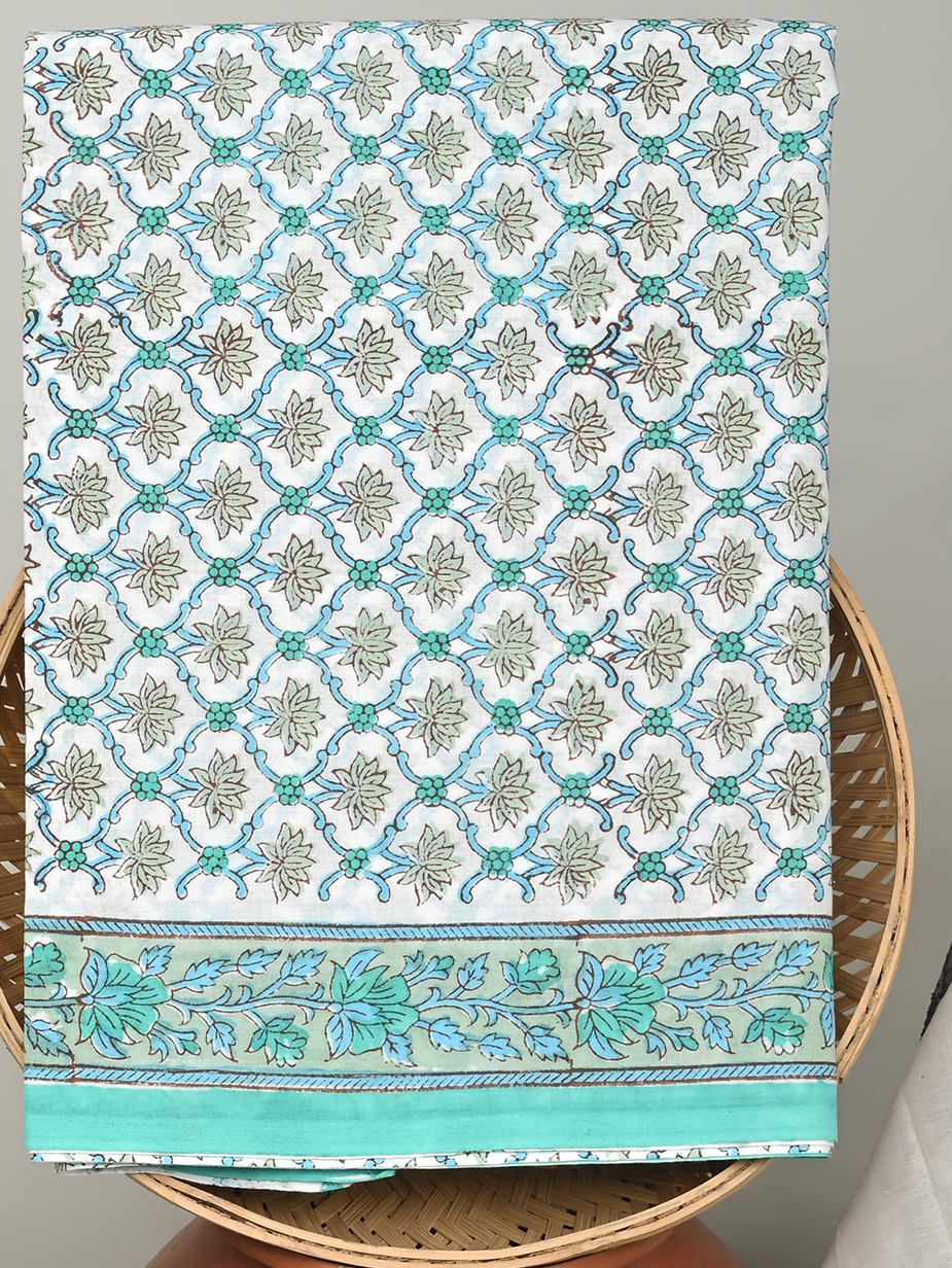 Cotton Suit with Chanderi Dupatta
