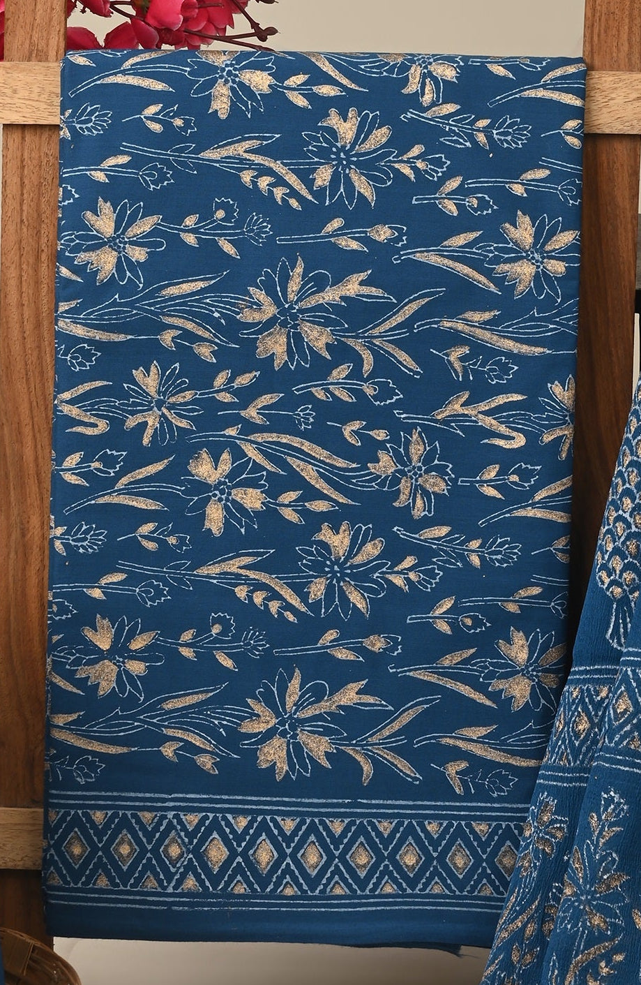 Cotton Suit with Chiffon Dupatta