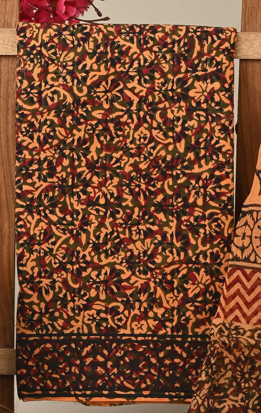 Cotton Suit with Chiffon Dupatta