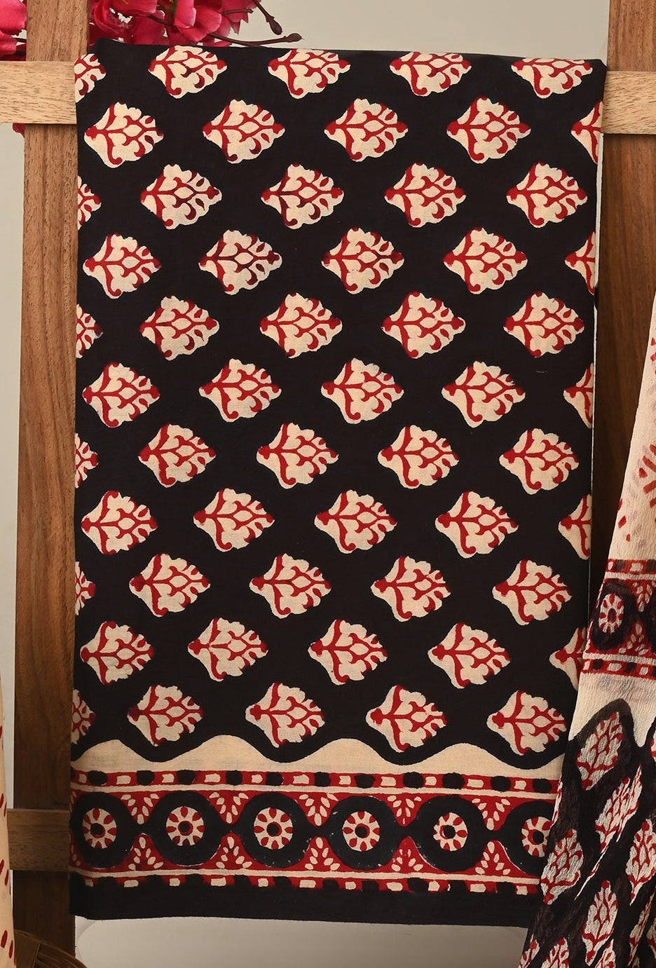 Cotton Suit with Chiffon Dupatta