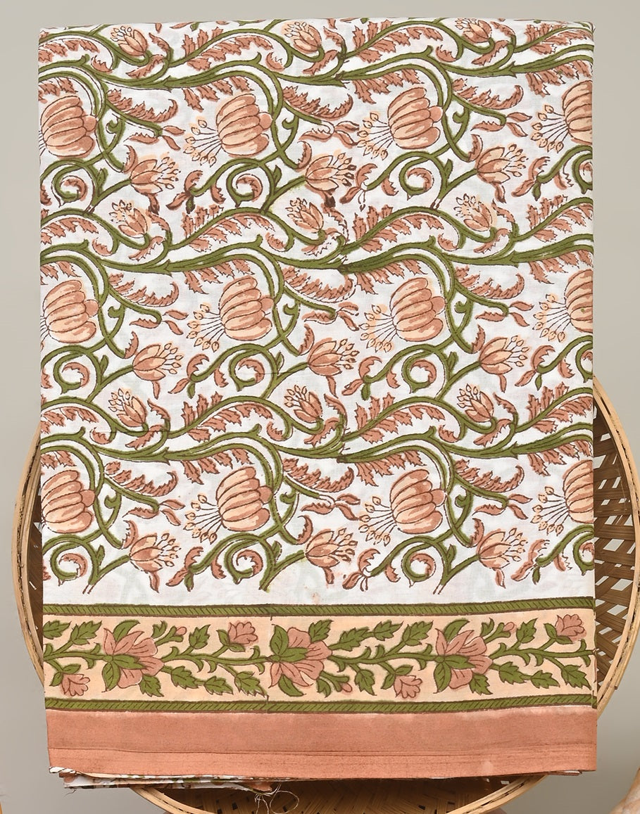 Cotton Suit with Chanderi Dupatta