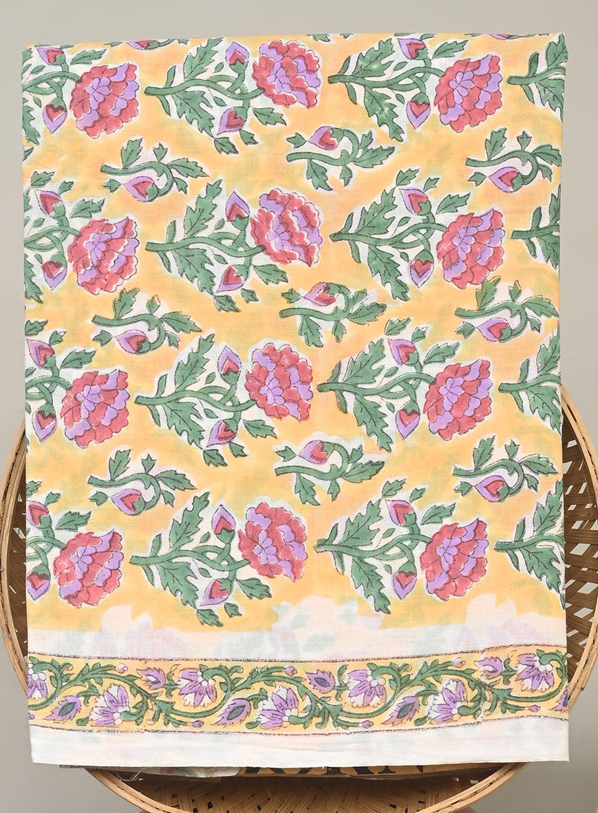Cotton Suit with Chanderi Dupatta