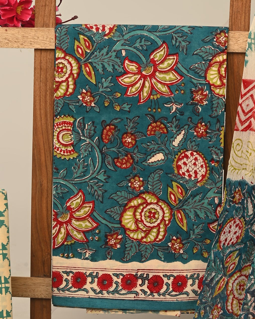 Cotton Suit with Chiffon Dupatta