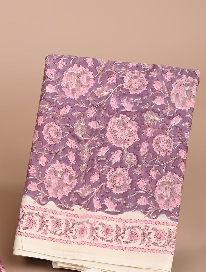 Cotton Suit with Chiffon Dupatta