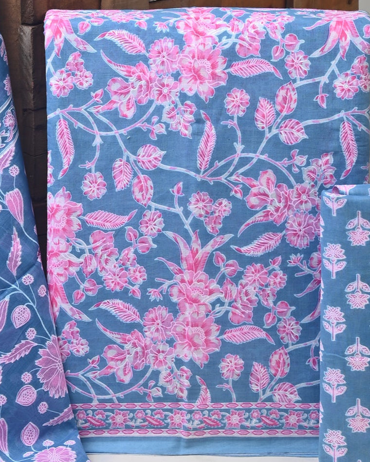 Cotton Suits with Cotton Dupatta