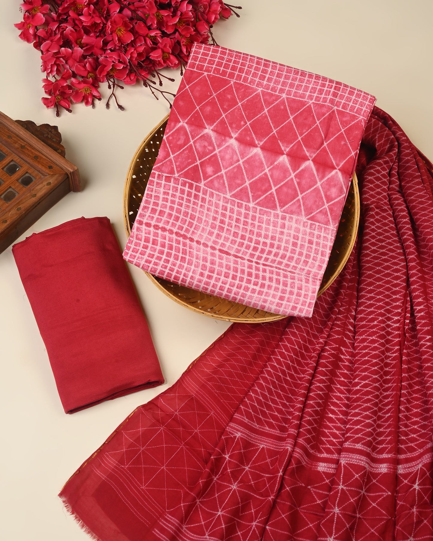 Special Shibori Muslin Suits Sets