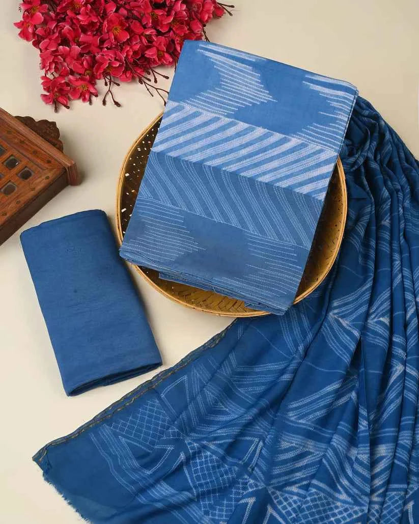Navy Blue Pure Cotton Combo Set