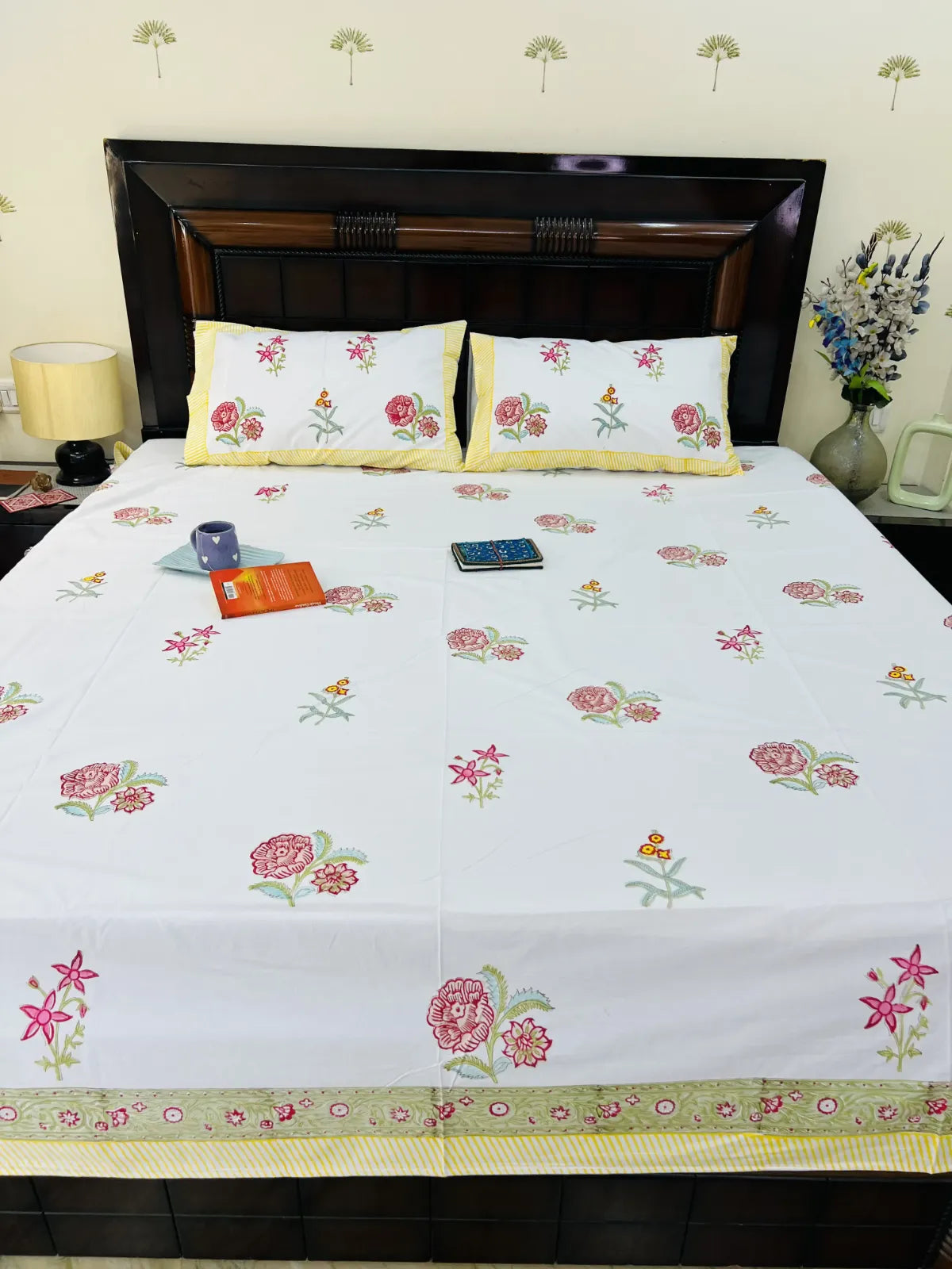 Rosa cotton bedsheet set - Heritagewear