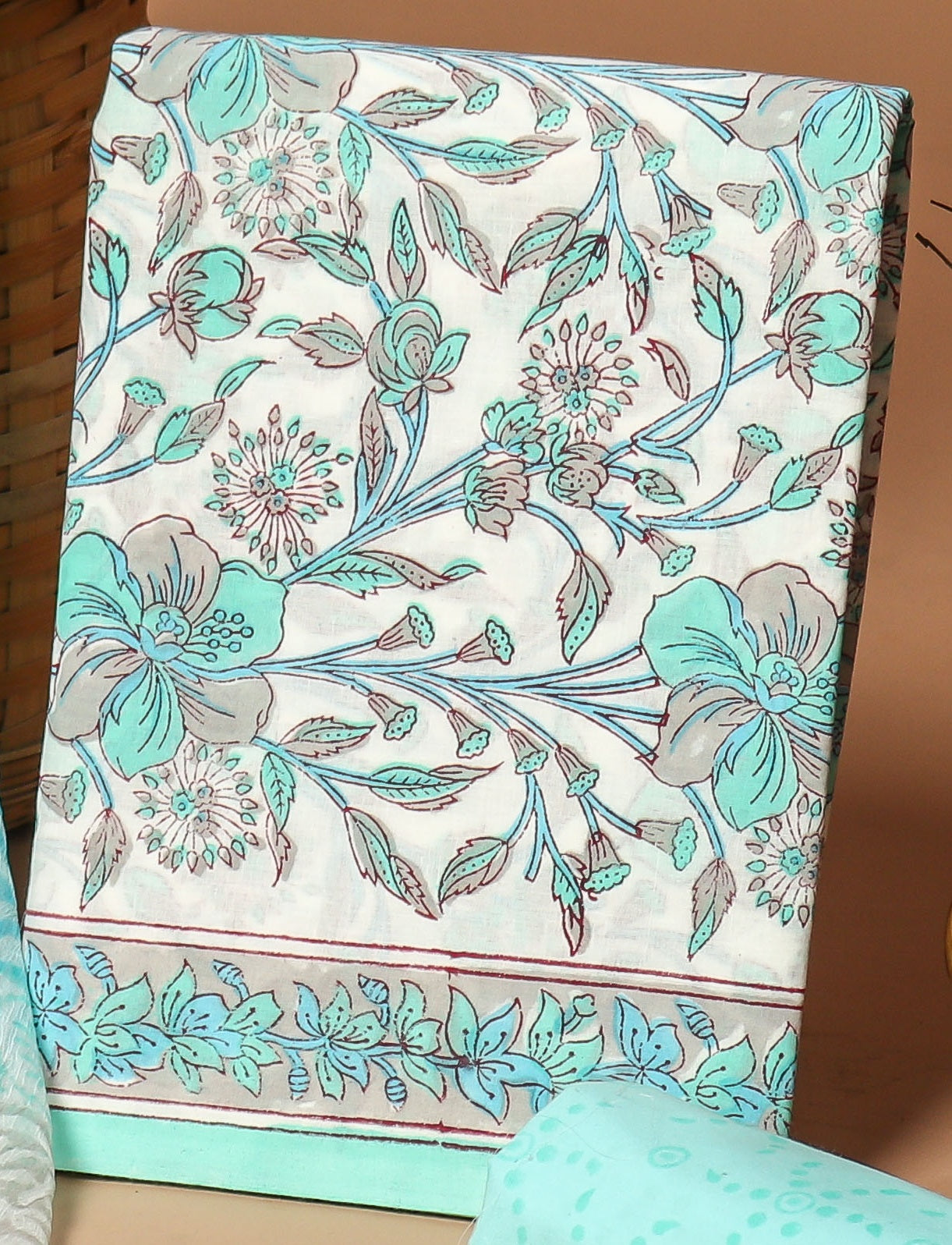 Cotton Suit with Chiffon Dupatta