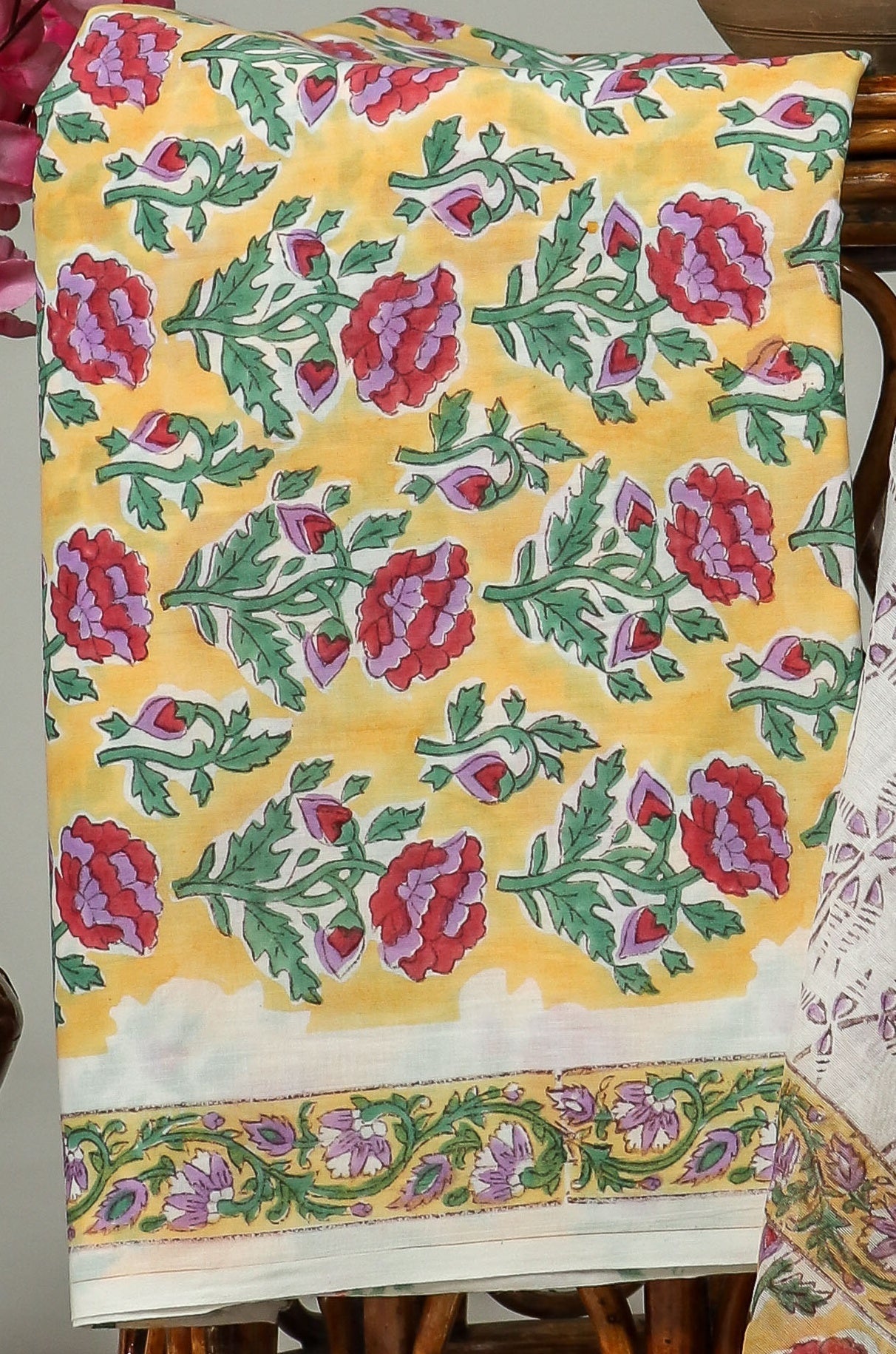 Cotton Suit with Chanderi Dupatta