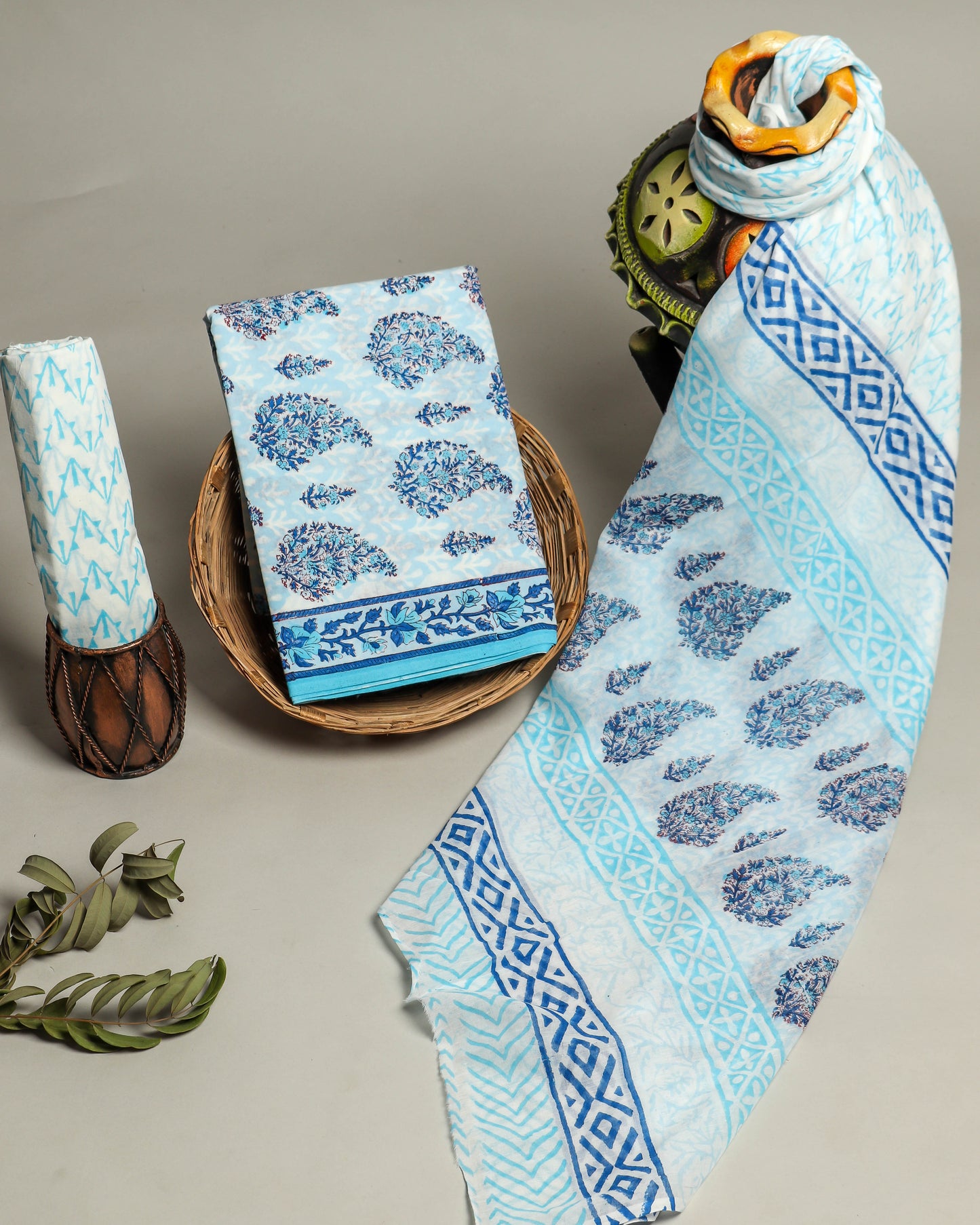Cotton Suits with Cotton Dupatta