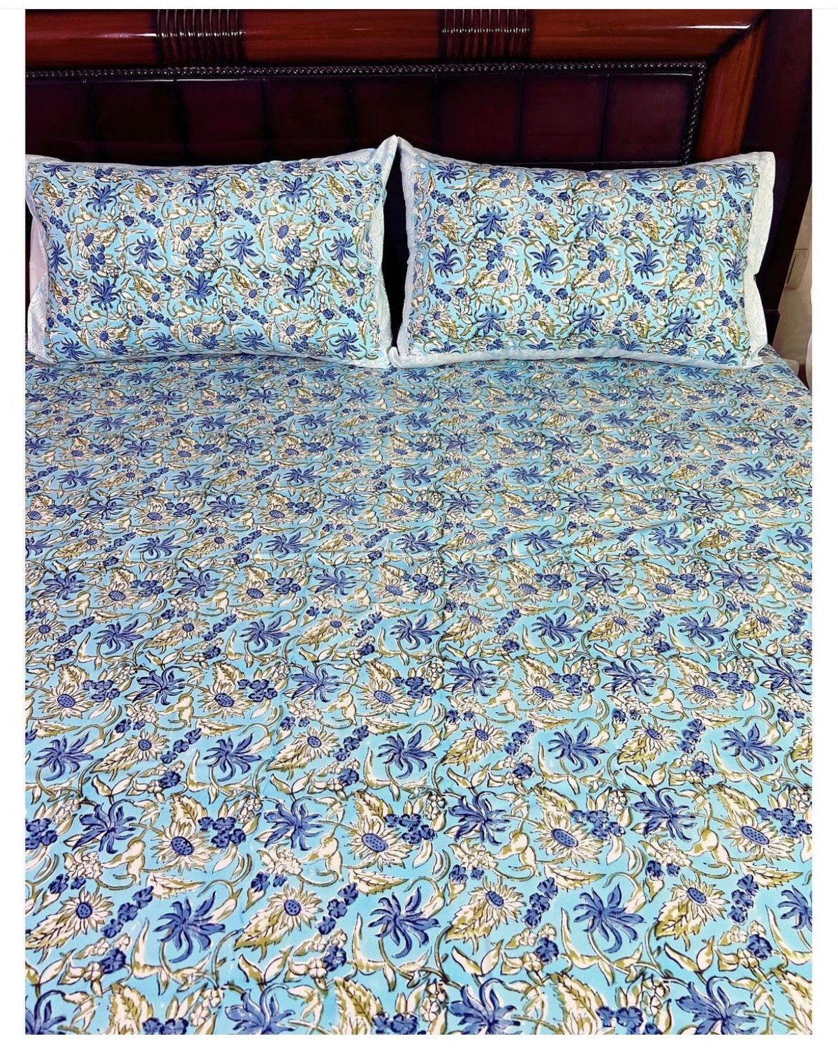 Ananta Kriti cotton bedsheet set - Heritagewear