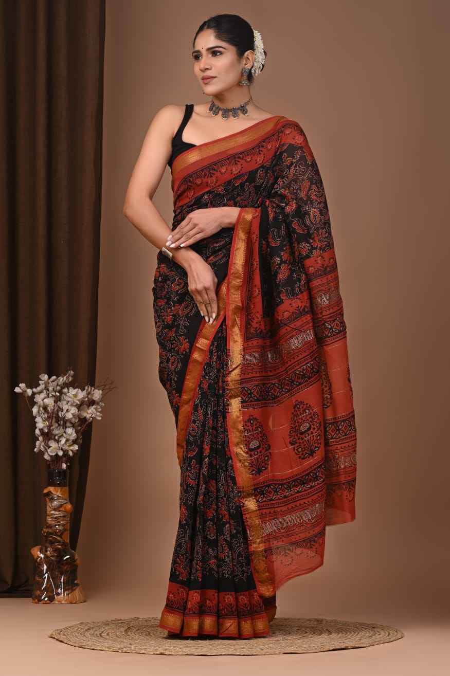 Elegant Maheshwari Silk Saree