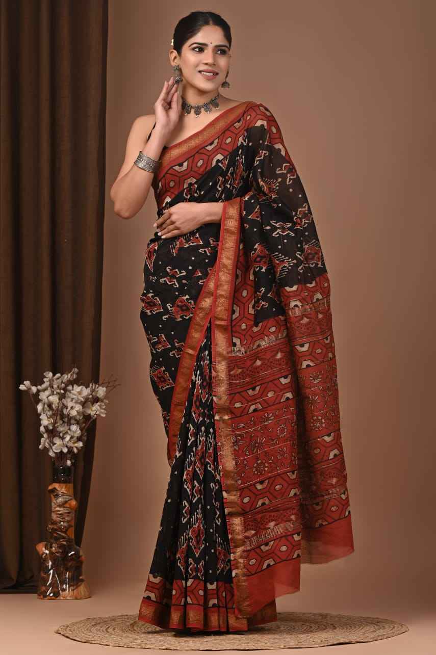 Elegant Maheshwari Silk Saree