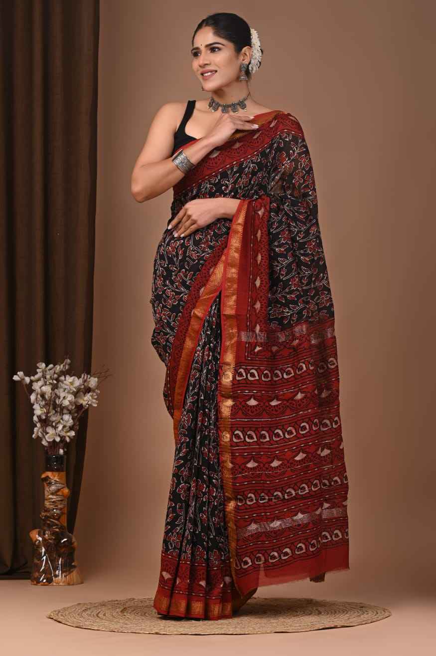 Elegant Maheshwari Silk Saree
