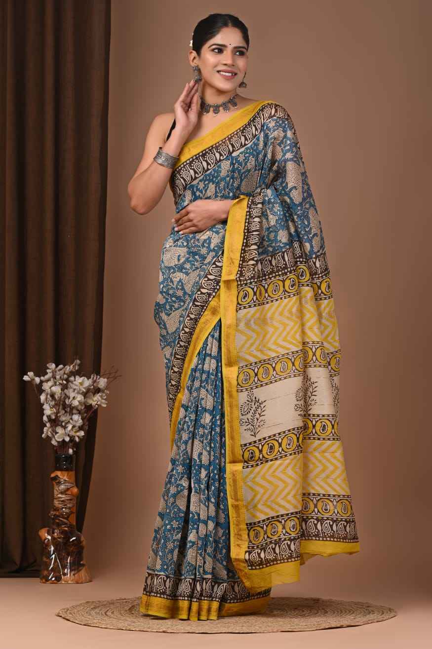 Elegant Maheshwari Silk Saree
