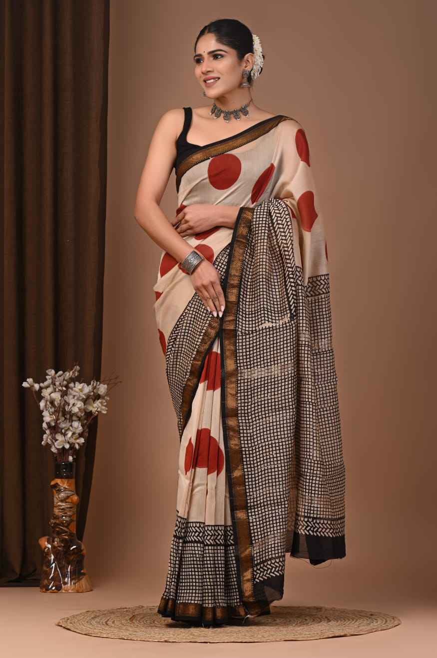 Elegant Maheshwari Silk Saree