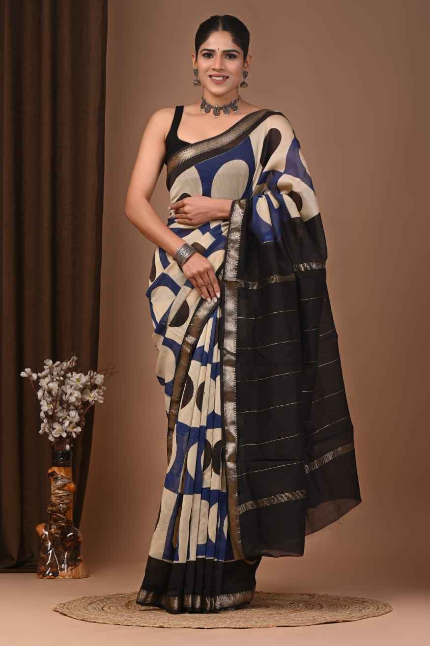 Elegant Maheshwari Silk Saree