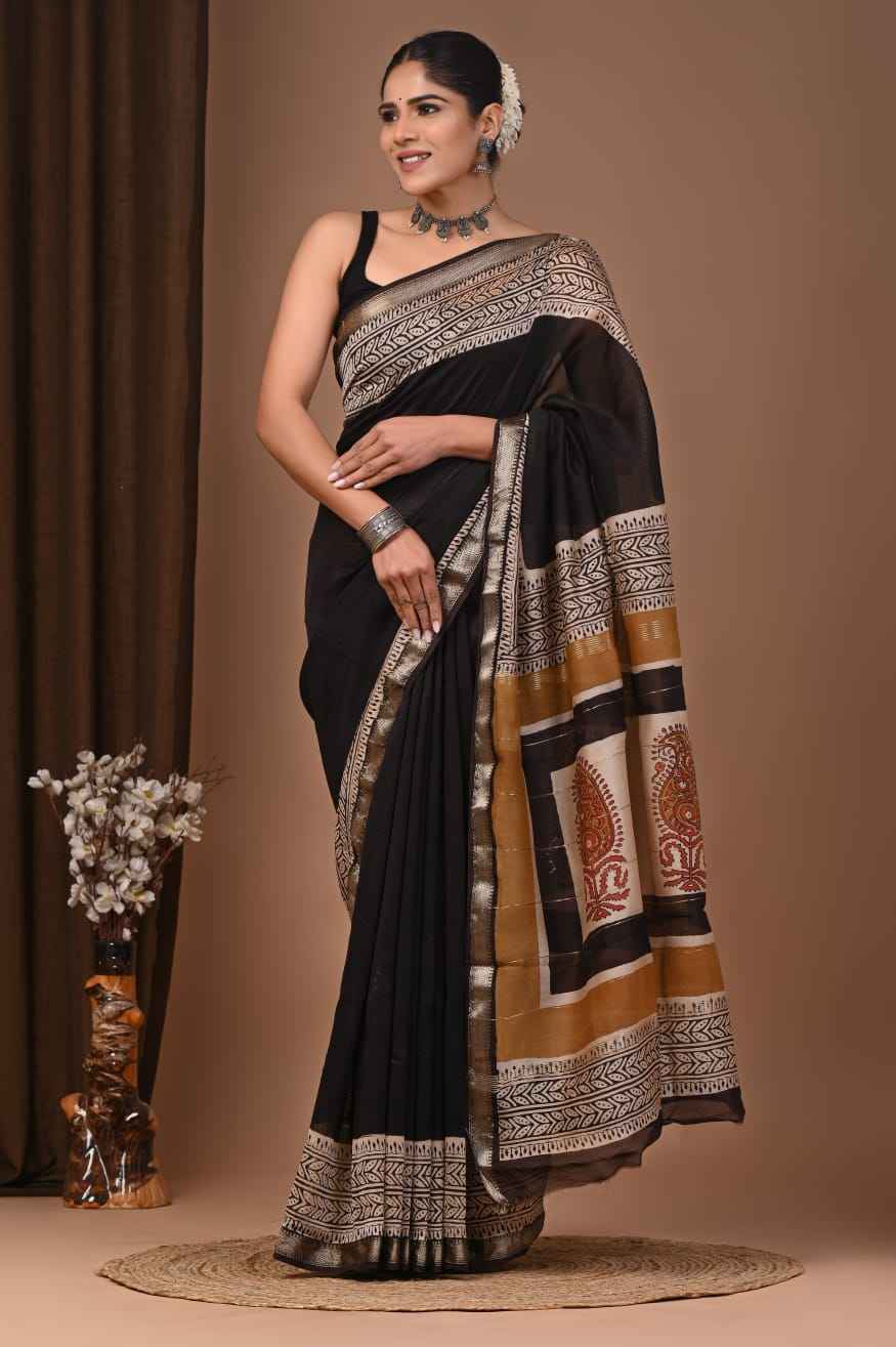 Elegant Maheshwari Silk Saree