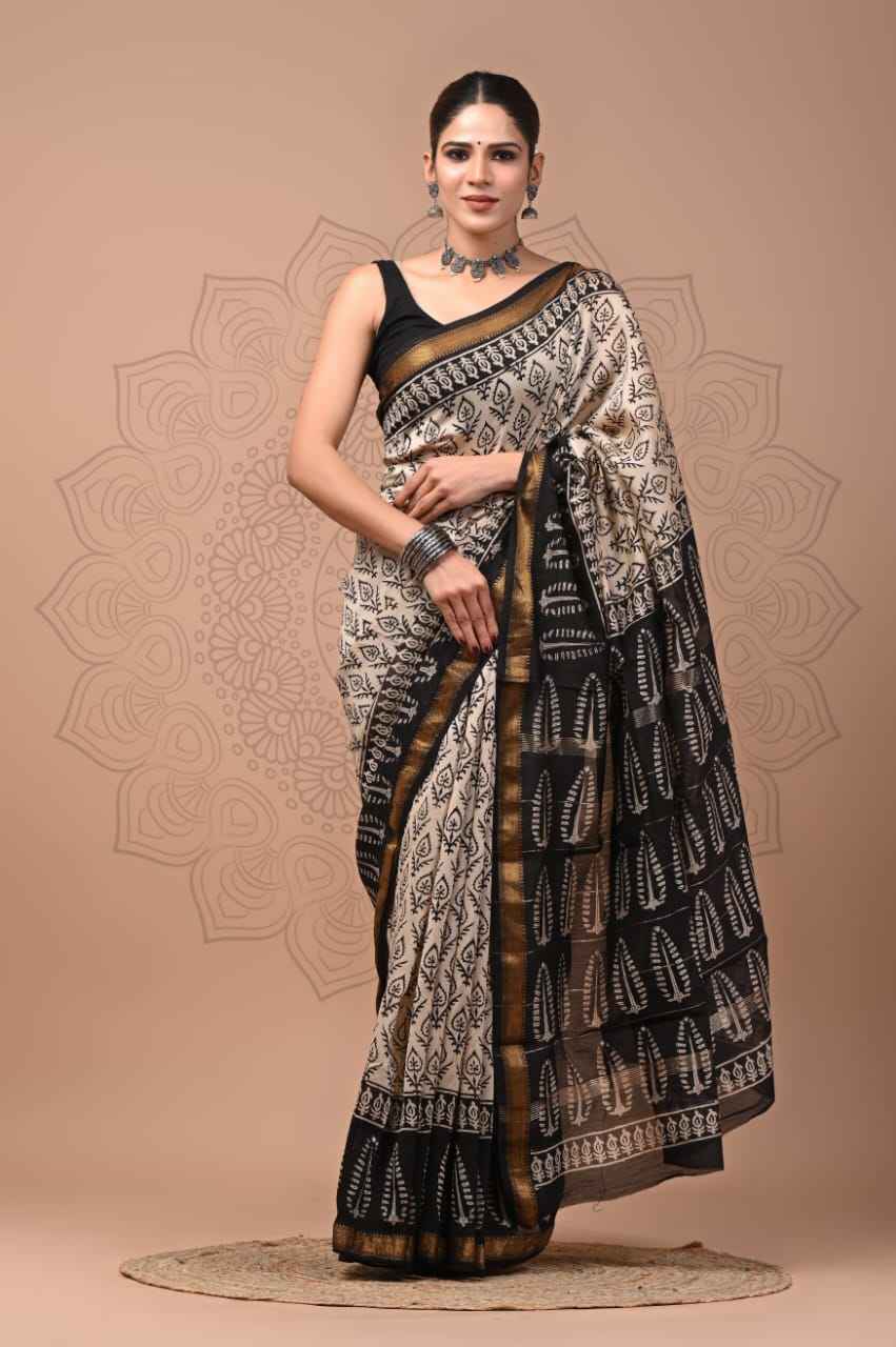Elegant Maheshwari Silk Saree
