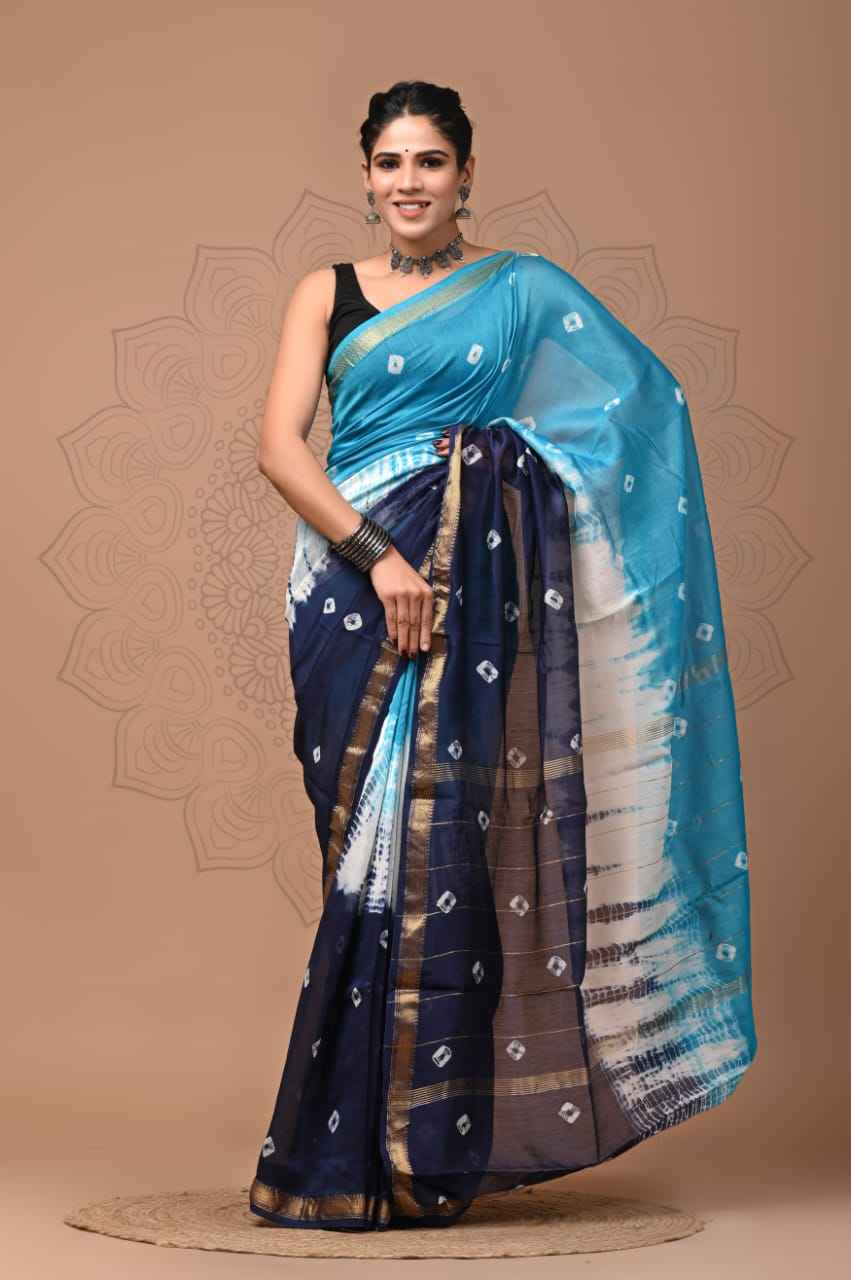 Elegant Maheshwari Silk Saree