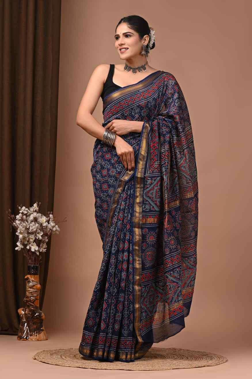 Elegant Maheshwari Silk Saree
