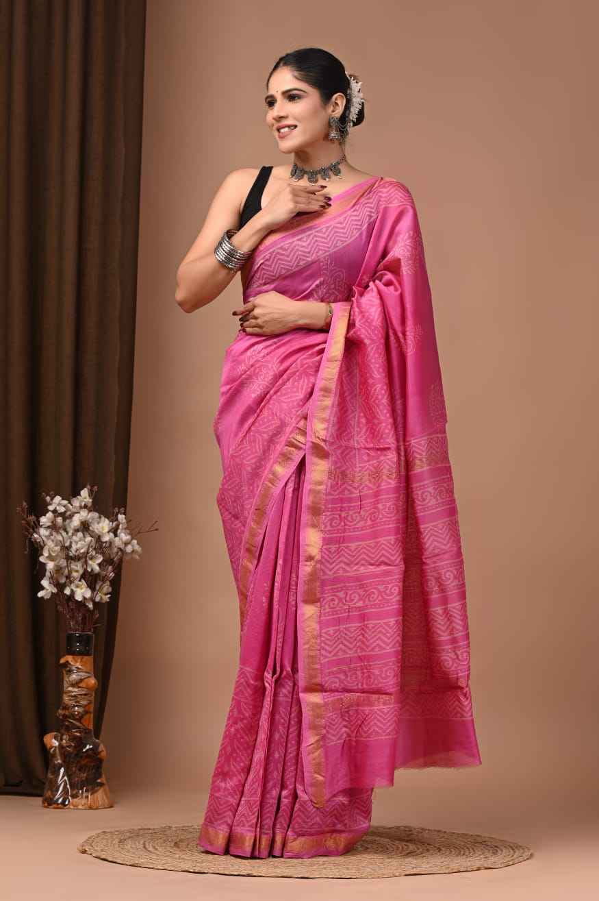 Elegant Maheshwari Silk Saree