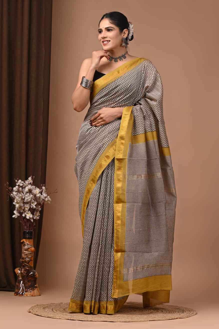 Elegant Maheshwari Silk Saree