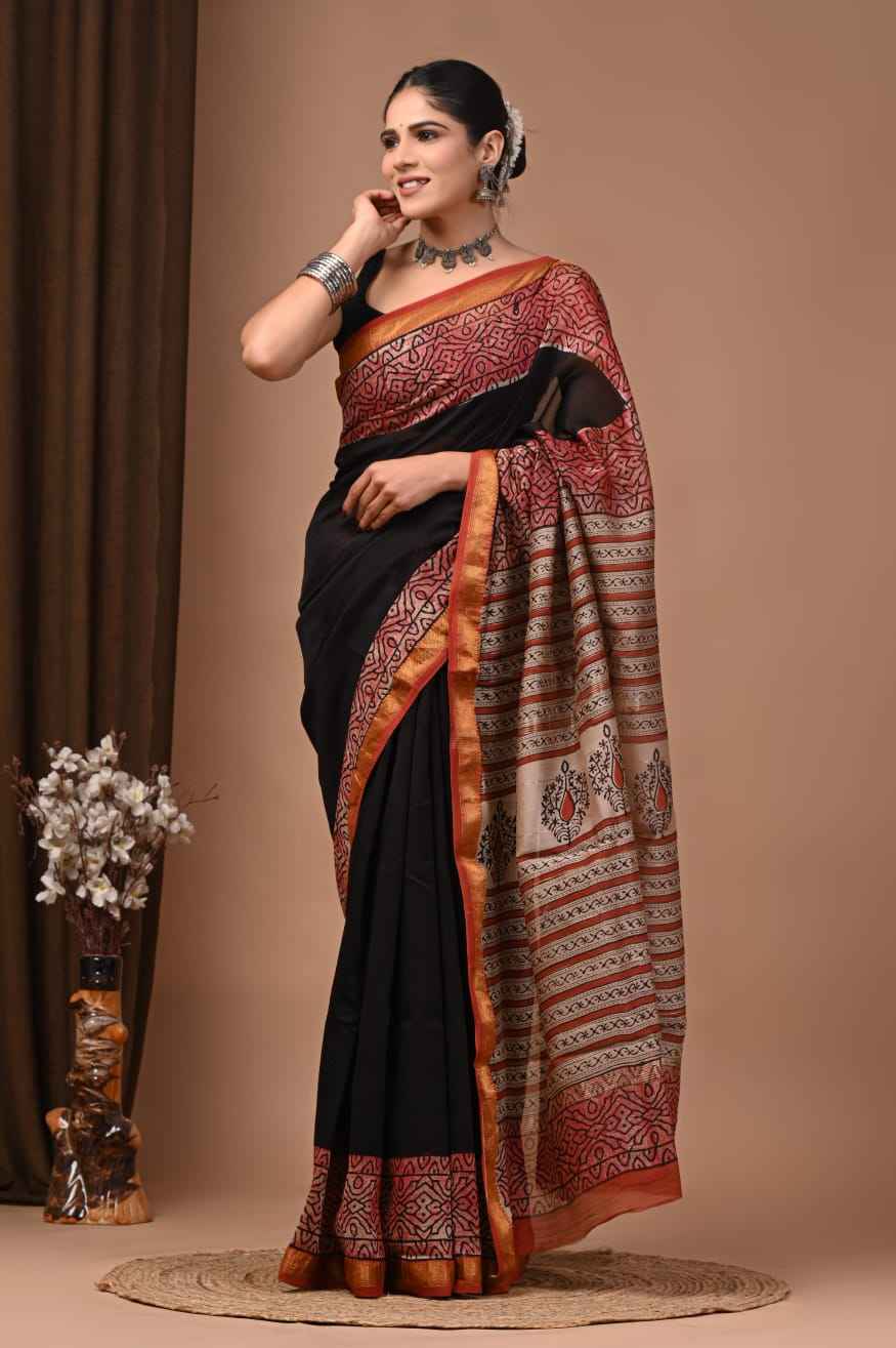 Elegant Maheshwari Silk Saree