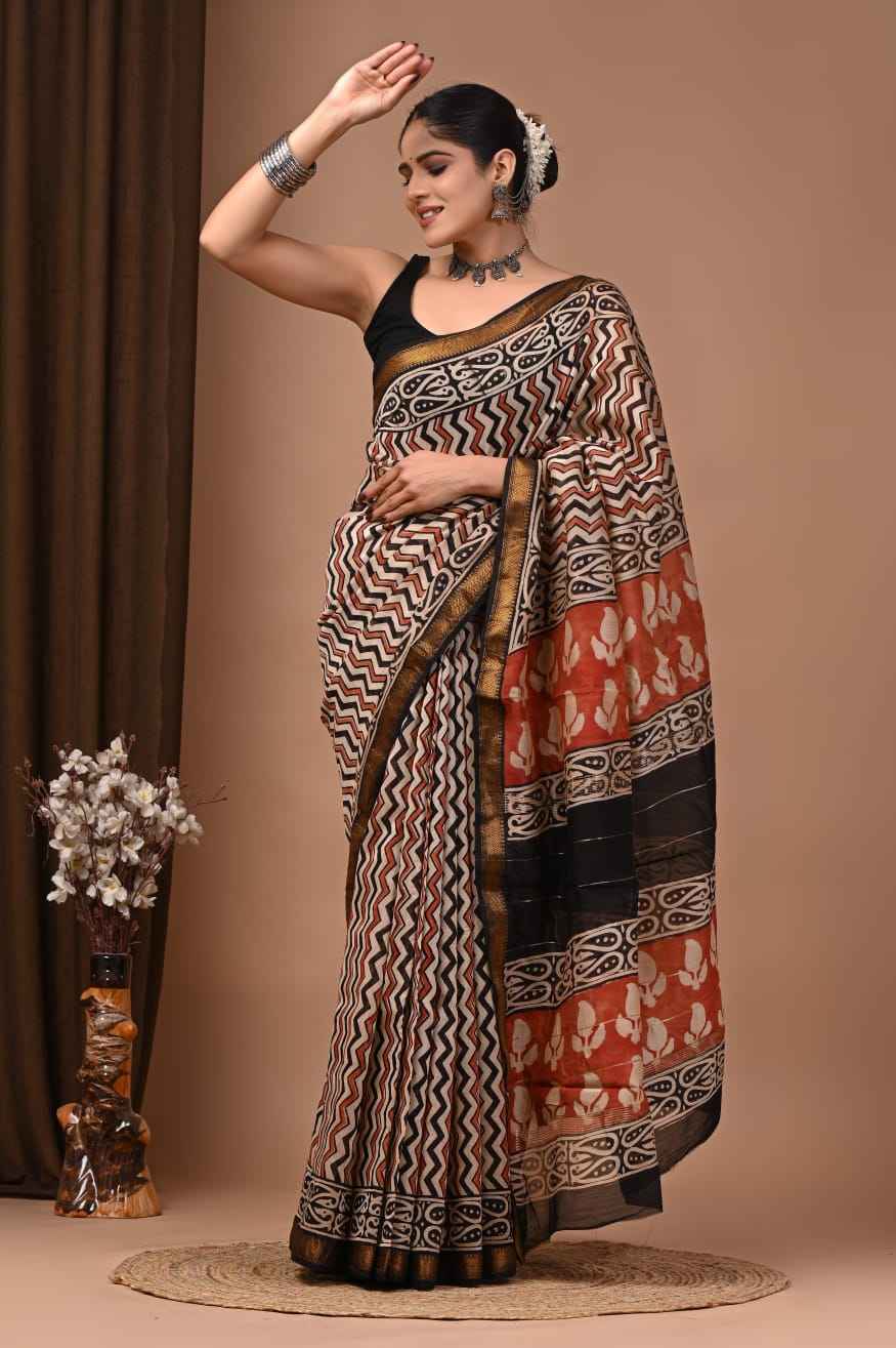 Elegant Maheshwari Silk Saree