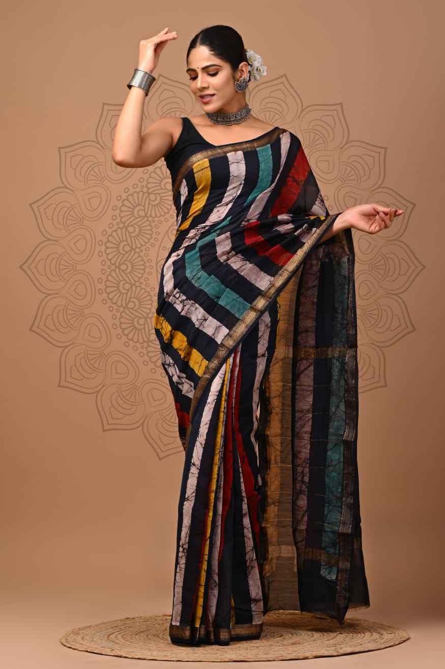 Elegant Maheshwari Silk Saree