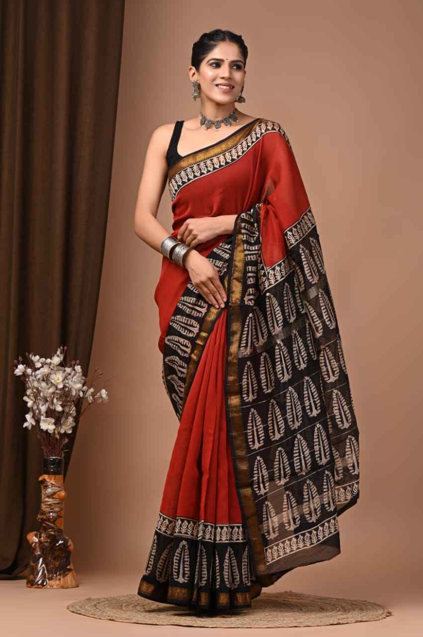 Elegant Maheshwari Silk Saree
